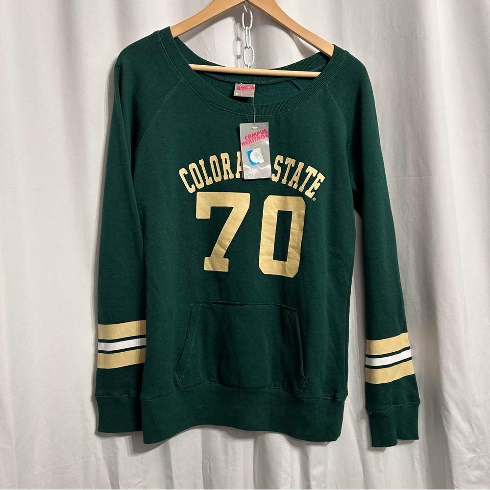 NWT Colorado State Campus Heritage Sweatshirt. Size M
